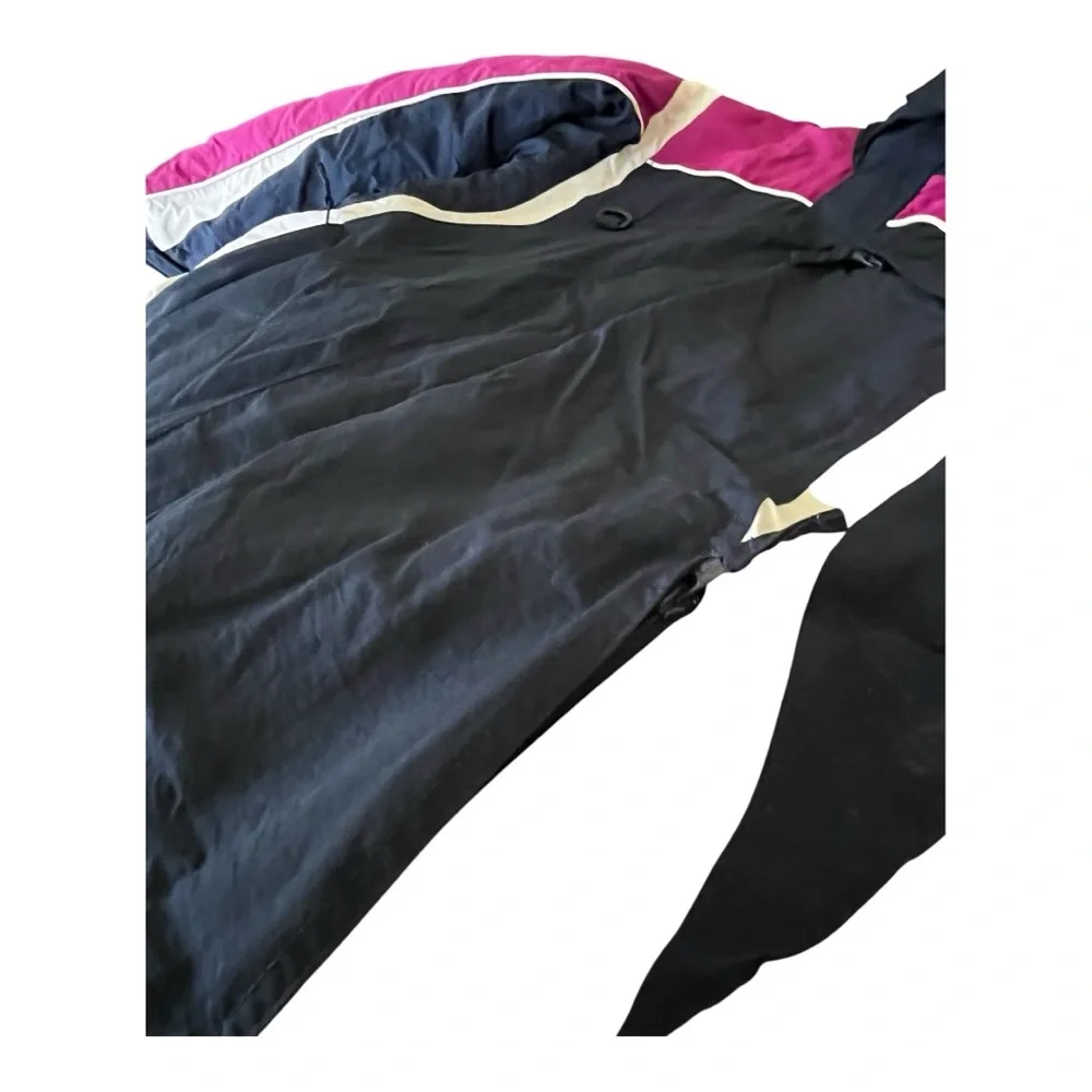 L.L. Bean Kids XL (18) Insulated Hooded Winter Jacket Navy‎ Blue Pink Nylon